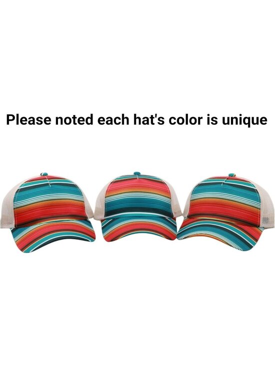 〽️Women Wonderfull  High Ponytail Baseball Cap Trucker Bad Hair Day Adjustable main image 6